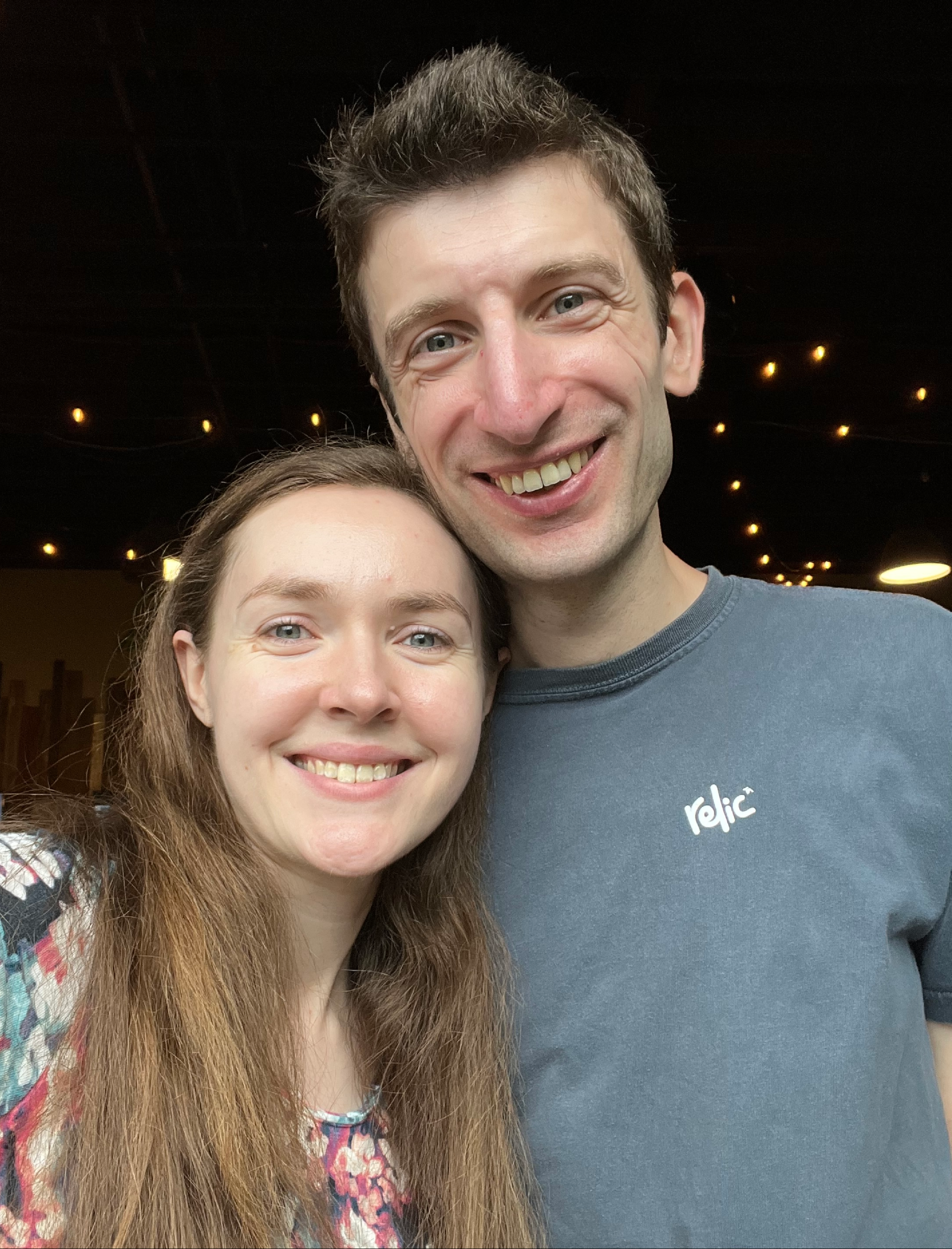 Ellen and Andrew at the ciderhouse