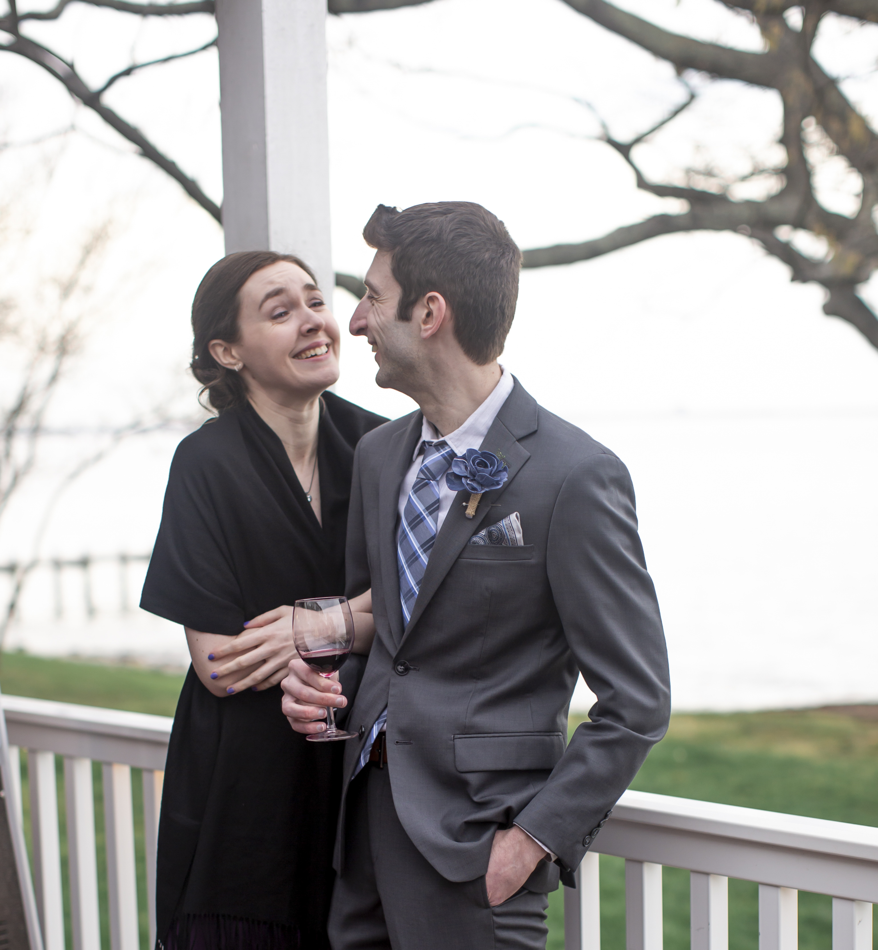 Ellen and Andrew at a friend's wedding
